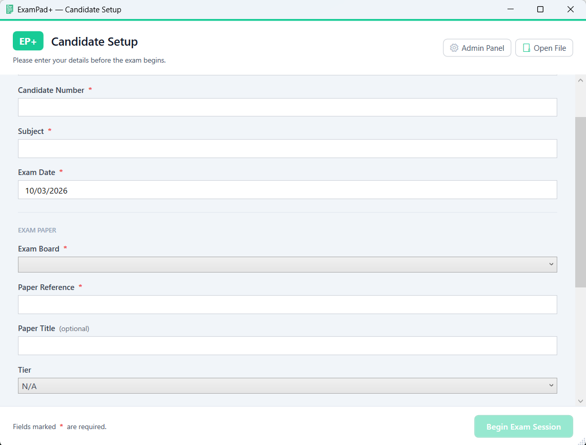 ExamPad+ Classroom Mode