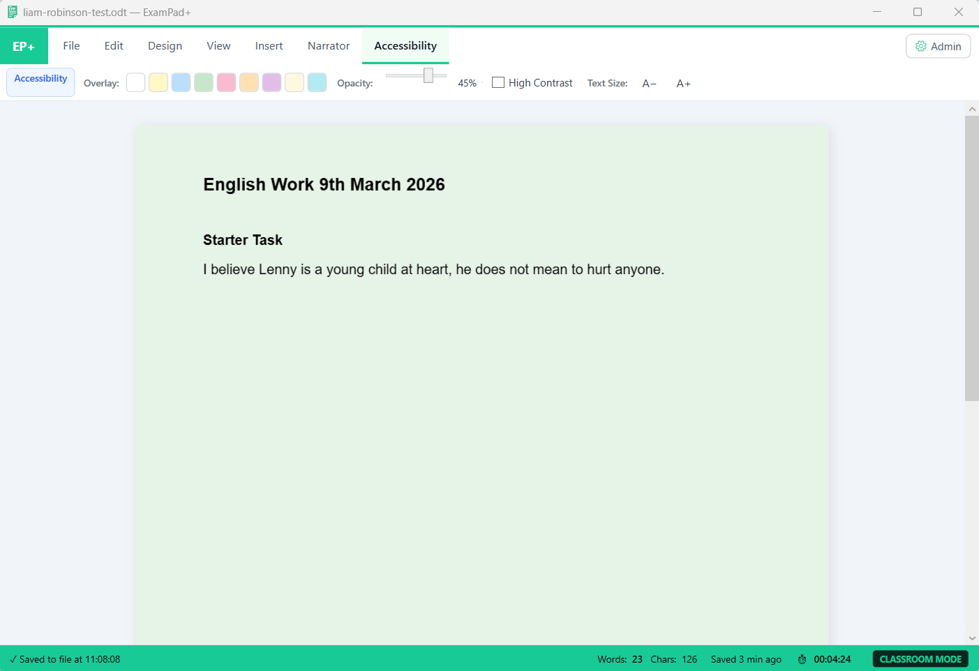 ExamPad+ Colour Overlays
