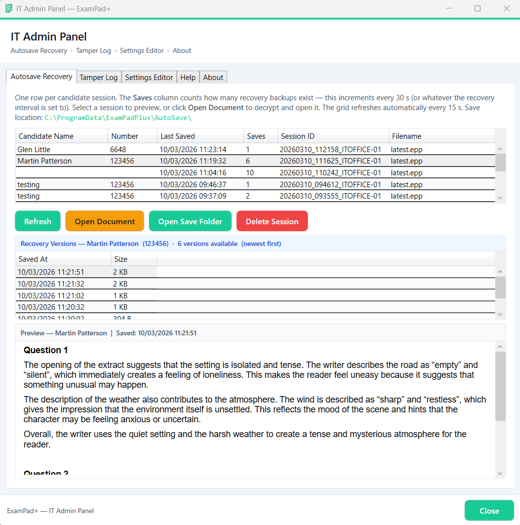 ExamPad+ Text-to-Speech
